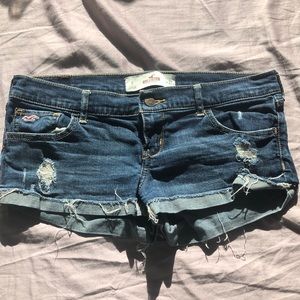 Ripped Hollister Jean Shorts